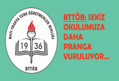 SEKİZ OKULUMUZA DAHA PRANGA VURULUYOR…