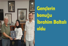 Gençlerin konuğu İbrahim Baltalı oldu