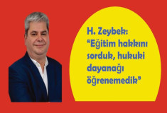 H. Zeybek: “Eğitim hakkını sorduk, hukuki dayanağı öğrenemedik”