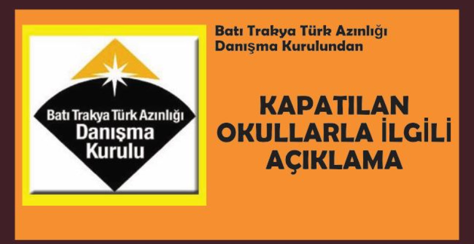 Danışma Kurulundan kapatılan okullarla ilgili açıklama